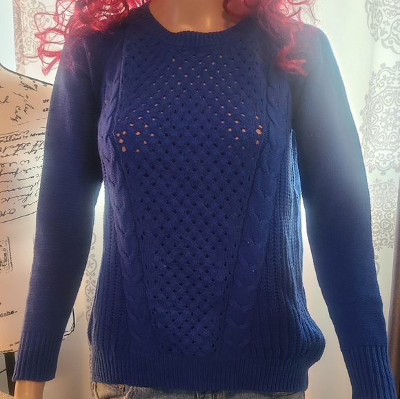 Authentic American Heritage So Villa Blue Sweater - Picture 3 of 12